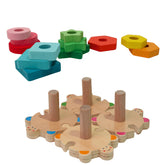 Colourful Wisdom Shape Column Toys For Kids